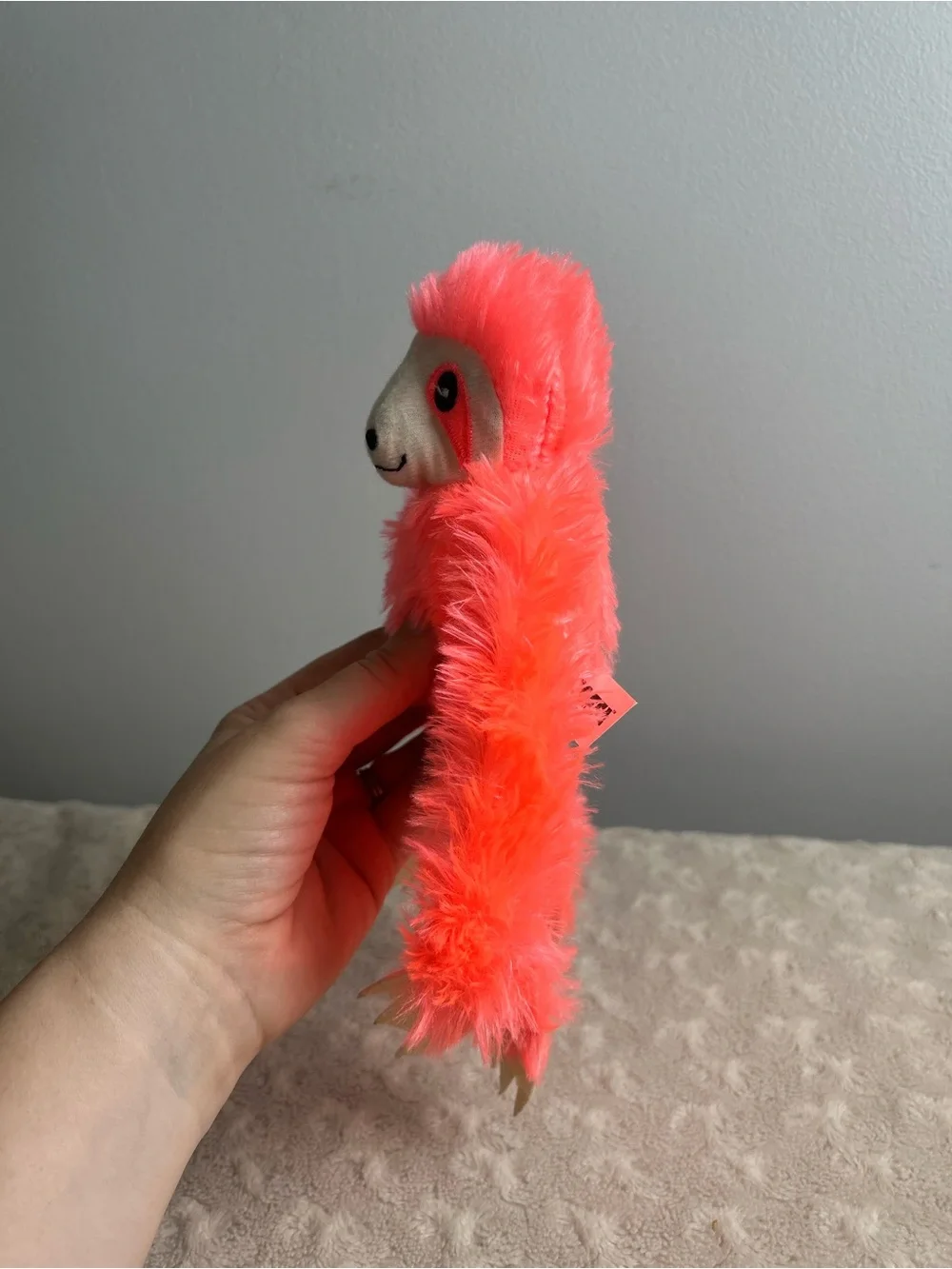 Goffa Three Toed Sloth Plush Stuffed Animal Toy Neon Orange 10